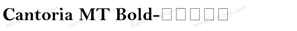 Cantoria MT Bold字体转换